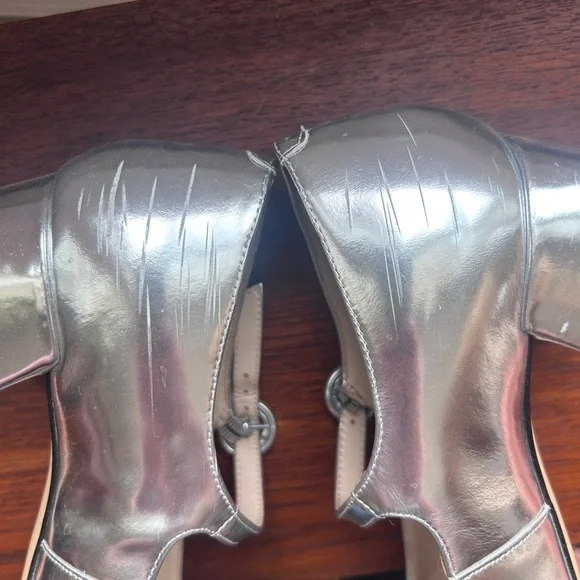 Silver Mary Janes - Picture 4 of 4
